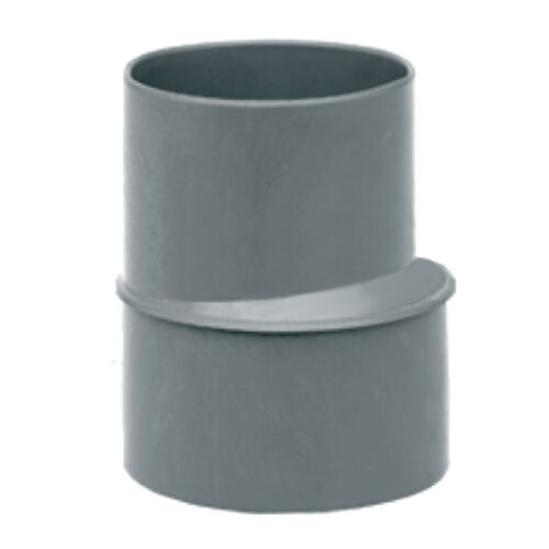Eccentric conical extension PVC sanitary ø90-75mm MH gray