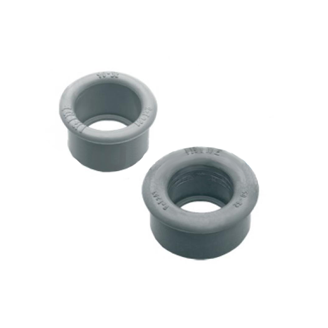 Casquillo reducción PVC sanitario ø40-ø32mm H-H gris Casquillo reducción PVC sanitario ø50-ø40mm H-H gris