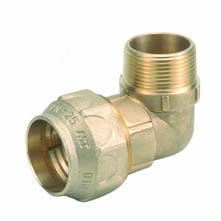 Mixed wall brass elbow 90º female thread 1 '' - ø32mm PE pipe