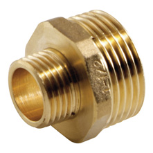 Brass nipple male thread reduction 1 '' - 1/2 '' PE pipe