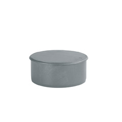 Tappo cieco sanitario in PVC ø110mm maschio grigio