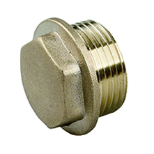 Brass plug male thread 2.1 / 2 '' PE pipe