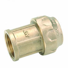Brass terminal female thread 1.1 / 2 '' - ø50mm PE pipe