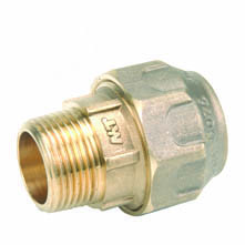 Brass terminal male thread 1 '' - ø32mm PE pipe