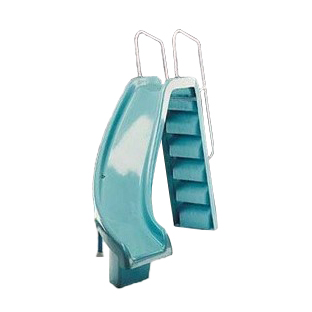 Right curved pool slide, height 1,78m R: 00088