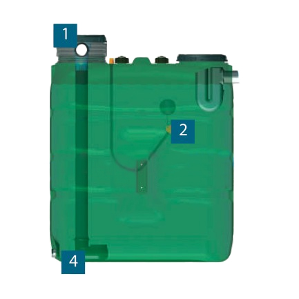 Kit de água da chuva para tanques de superfície