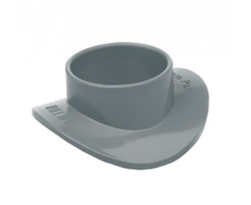 Sanitary PVC clip graft ø160-ø32mm gray shield type