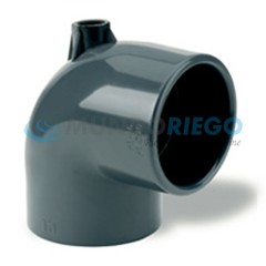 Codo PVC 90º ventoso ø110mm ''AIR'' rosca hembra 1" Codo PVC 90º ventoso ø110mm ''AIR'' rosca hembra 1"