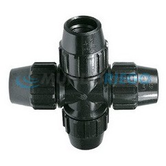 Cruz PP 90º compresión ø32mm Cruz PP 90º compresión ø32mm
