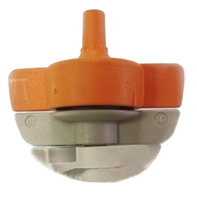 Buse micro-asperseur SPINNET 90l/h connex. mâle gris-orange