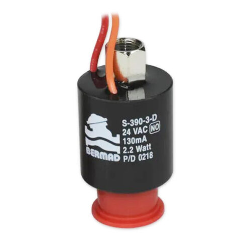 Bobina solenoide S-390-3W BERMAD 24V AC-D 3 vías 2 hilos N.O.
