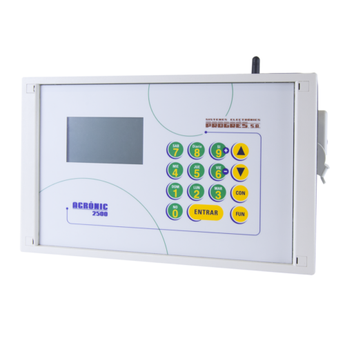 Agrónic 2527 12V DC double voltage flush-mounted programmer