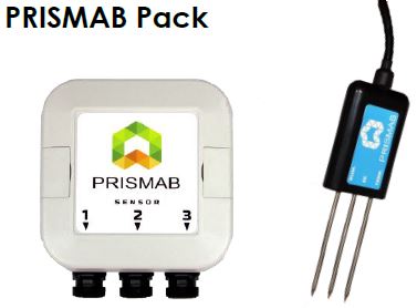 Controlador PRISMAB pack emisor + sonda AT32 de medición contenido de humedad del suelo
