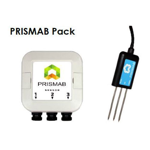 Controlador PRISMAB emisor + sonda AT32 medición humedad del suelo